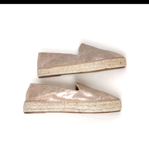 Women's Metallic Espadrille Loafers - Picture 3 of 7
